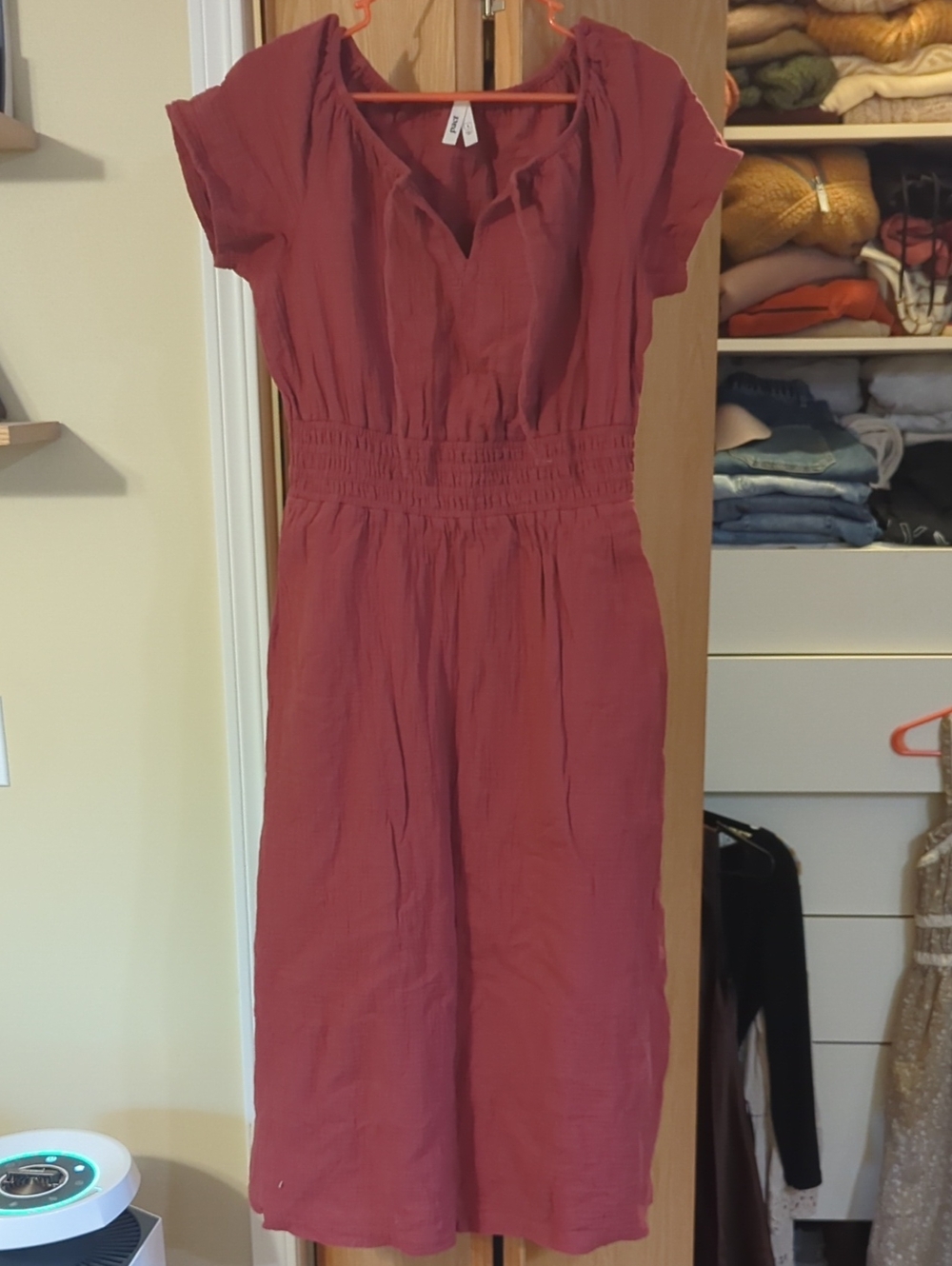 Pact Double Gauze Midi Dress
